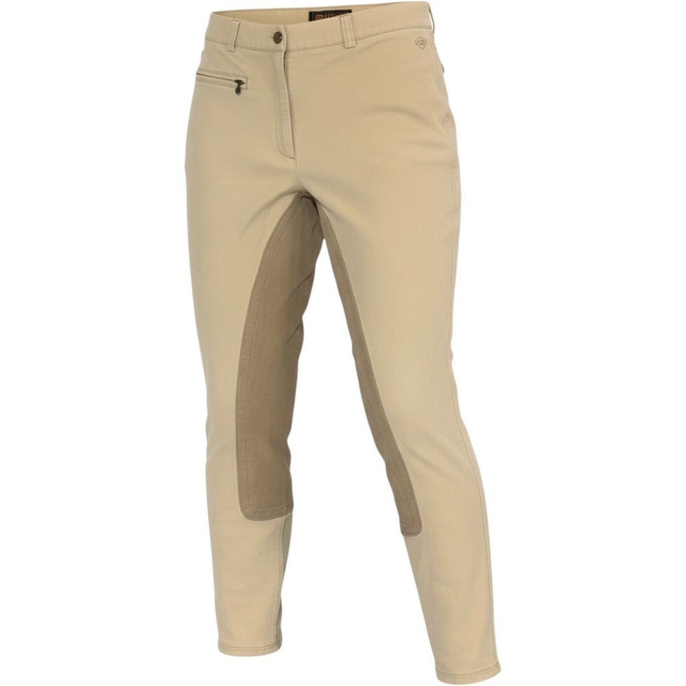 Ariat Breeches Riding Pants Womens 32R Tan Full Seat Suede Patch Equestrian Boho